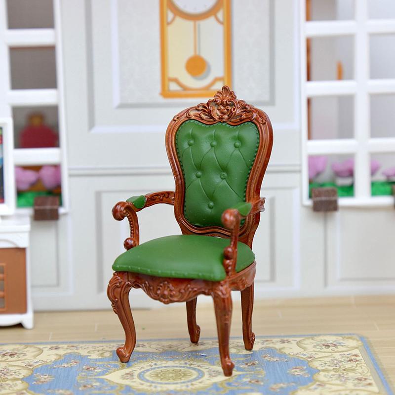 Dollhouse Miniatures Furniture Chairs Vintage Accessories Toy Furniture Ornament