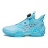 Anta Kids Asymmetric 2 Simple Comfortable Non-Slip Durable Mid-Top Basketball Shoes Kids Basketball Shoes Mercury-Blue 312321102H-5