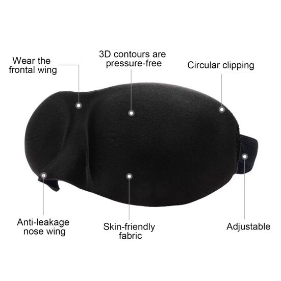 Dry Eye Sleep Cover Reusable Soft Eye Patch for Dry Eyes 3D Blackout Eye Cover Goggles for Moisture Retention And Comfort