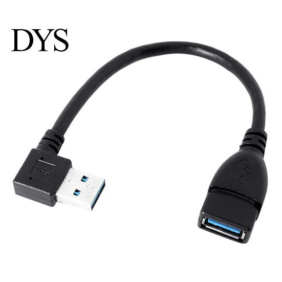 USB 3.0 Type A 90 Degree Right Angled Male To Female Extension Adapter Cable