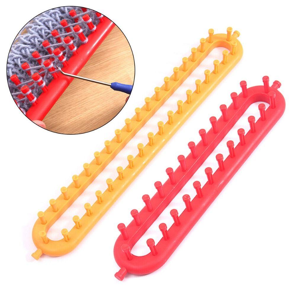 DIY DIY Machine Sewing Tools Plastic Wool Knitter Portable Weaving Loom Knitting Kit  Women