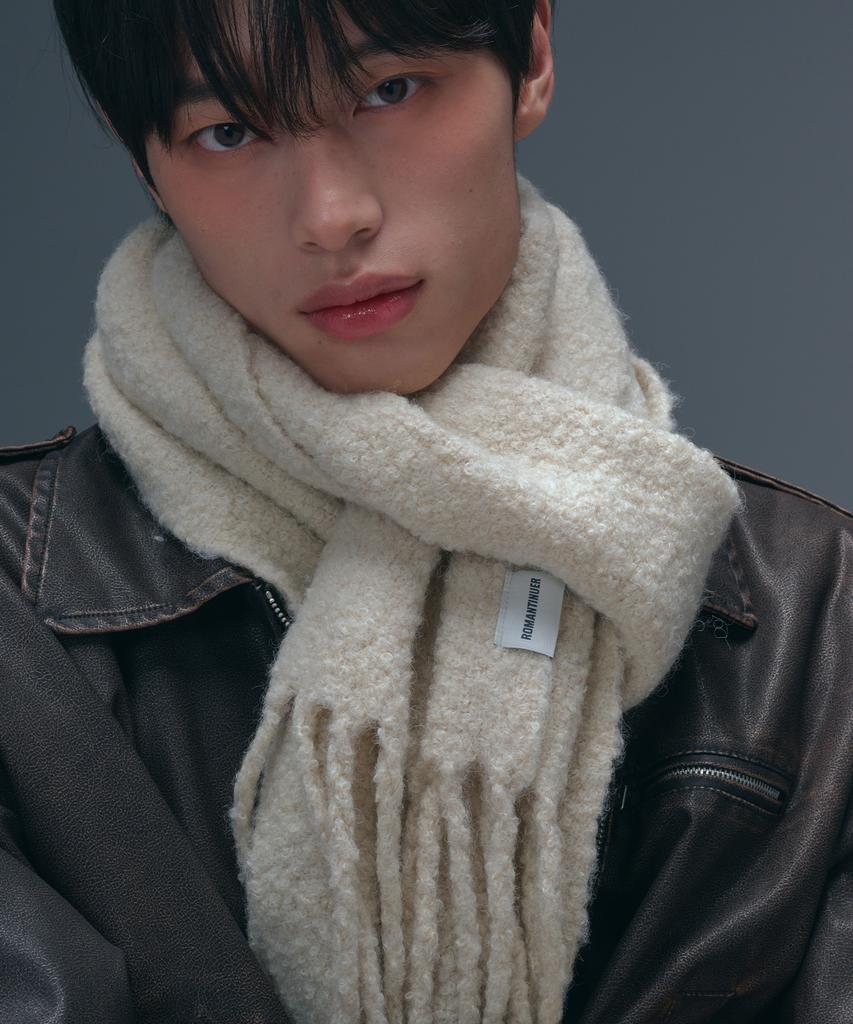 Lomaentinueo Soft Wool Muffler (Ivory)