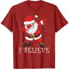 Ich glaube an tanzenden Weihnachtsmann Weihnachts-T-Shirt