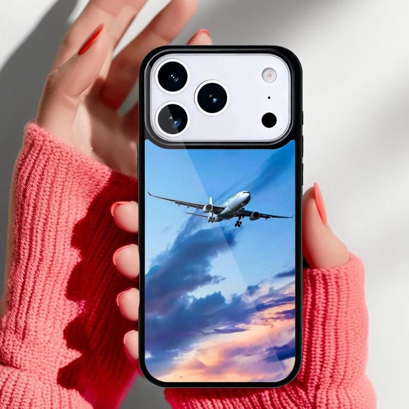 Airplane Plane Aircraft Phone Case for iPhone 17 16 15 14 13 Pro Max Back Cover for 12 11 Pro Coque