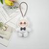 Labrador Plush Keychain in Rabbit Costume - Cute Brooch and Bag Ornament