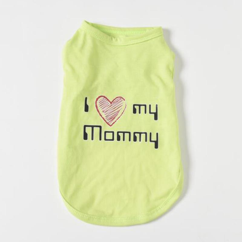 Petstyle Summer Pet Dog Vest Tshirt Lovely Mom Puppy Clothes for Small Dogs Chihuahua Yorkshire Terrier Shirts Dog Cat Clothing