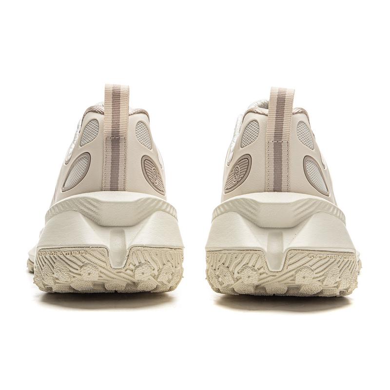 Li Ning Dämpfung, Abriebfest, Niedrig geschnitten, Freizeit-Laufschuhe, Unisex, Beige AZGV087-2