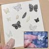 Nail Carving Mold Butterfly Silicone 3D Nail Stamping Plate Nail Stencils Tools Diy Uv Gel Manicure Tools Nail Art Enthusiasts