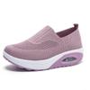 Breathable Knitted Women Sneakers Comfortable Air-cushion Casual Sports Shoes Light Non-slip Walking Jogging Shoes