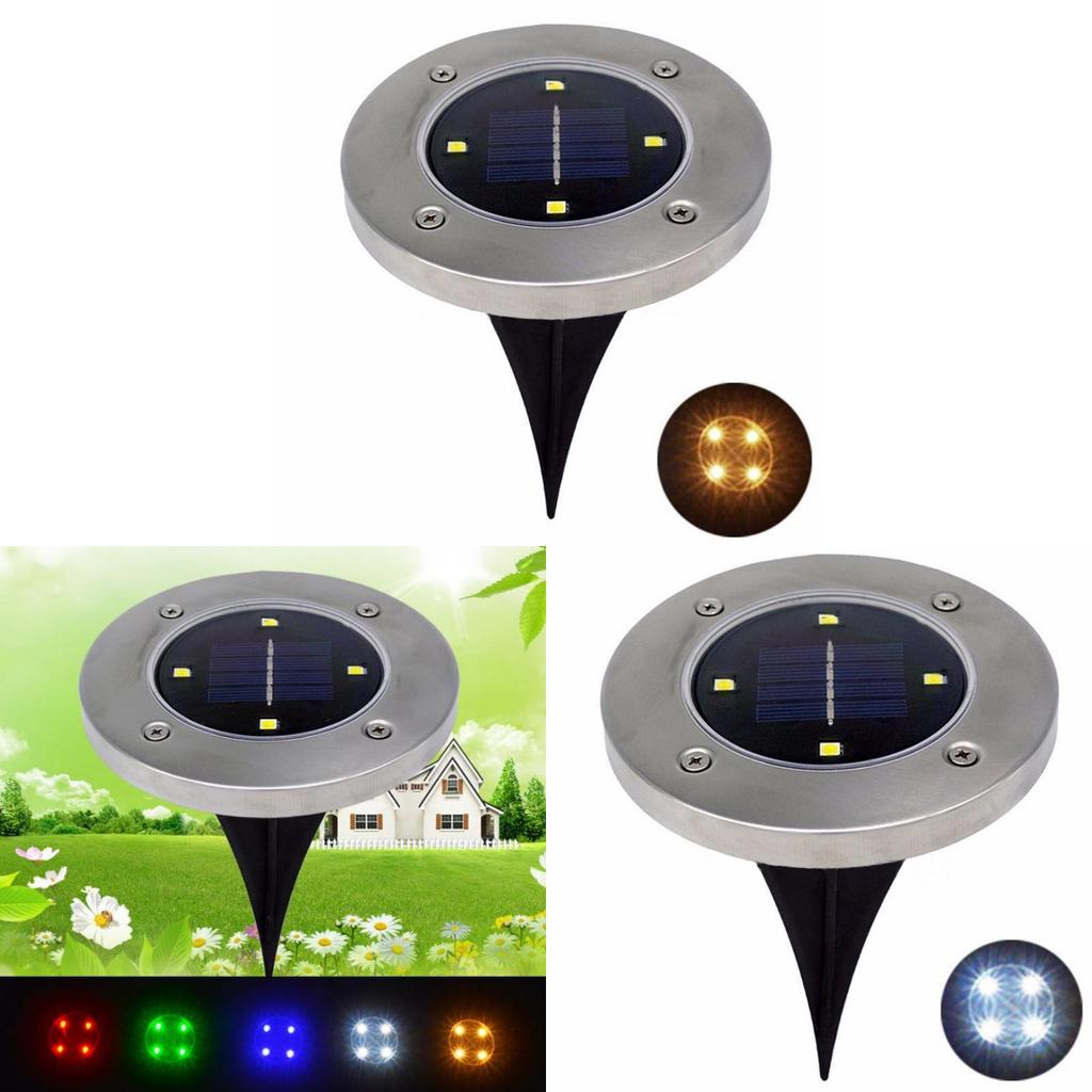 Elegant Led Solar Powered Underground Buried Light Lamp For Garden And Road Decoration