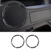 2Pcs Carbon Fiber Interior Rear Speaker Cover Trim For Nissan 350Z 2003-2009