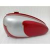 Petrol Fuel Gas Tank With Cap Fit Fo Triumph T120 Cherry & Silver Painted Alloy