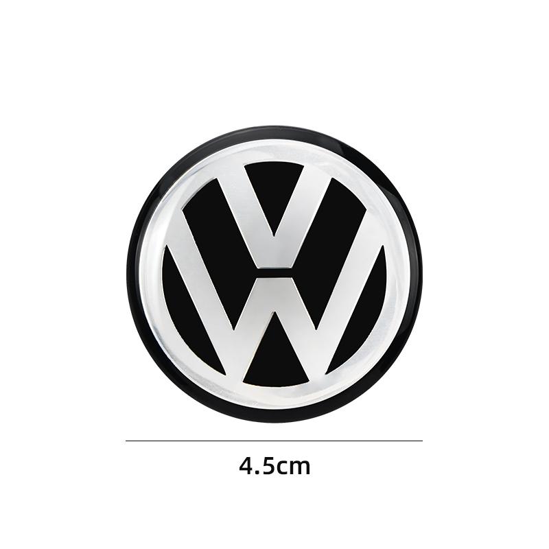 40/45/50mm ABS Hollow Out Car Steering Wheel Center Emblem Sticker For Volkswagen VW Polo Jetta Sagitar Magotan ze1
