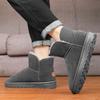 Chaussures d'hiver pour couple grande taille à la mode, légères, épaisses et chaudes avec peluche, en coton haut de gamme et bottes de neige 36-45