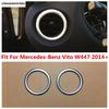 Per Mercedes-Benz Vito W447 2014 - Anello Decorativo Cerchio Copertura Trim Accessori Opachi per Bocchetta Aria Condizionata Cruscotto Auto