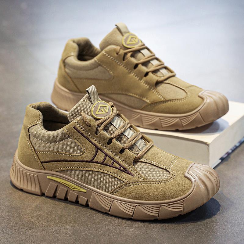 Labor insurance shoes men's winter safety lightweight insulation trend lightweight breathable wear-resistant lightweight work shoes