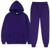 Solid Color Hoodie Set Pocket Long Sleeve Women Hoodie Autumn  Casual Jogger Suit Tracksuit Sweatshirt Woman Pullover Chandals Hombre