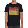 Eat Sleep Rave Repeat Funny Music Lover, Party Lover Mens Tee Top