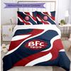 Bologna FC Printed 3PCS Bedding Set Breathable Duvet Cover with Pillowcases Decorative Bed Linen for Bedroom Home