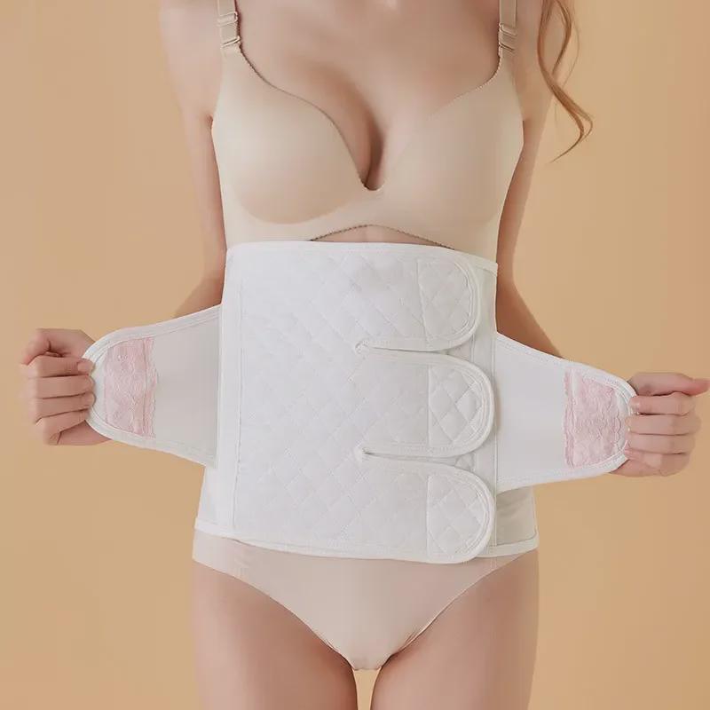 Breathable Cotton Gauze Postpartum Belly Band for Natural Delivery