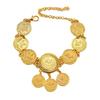 Coin Shape Ankle Bracelet with Adjustable Length Fashion Jewelry Ankle Ornament Alloy Texture Suitable for Any Occasion