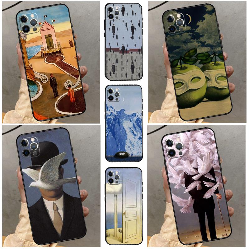 Rene Magritte Art Case For ZTE Nubia Red Magic 10 Air 7 6S 7S Pro Red Magic 11 10 9 8 8S 9S 10S Pro Plus Cover