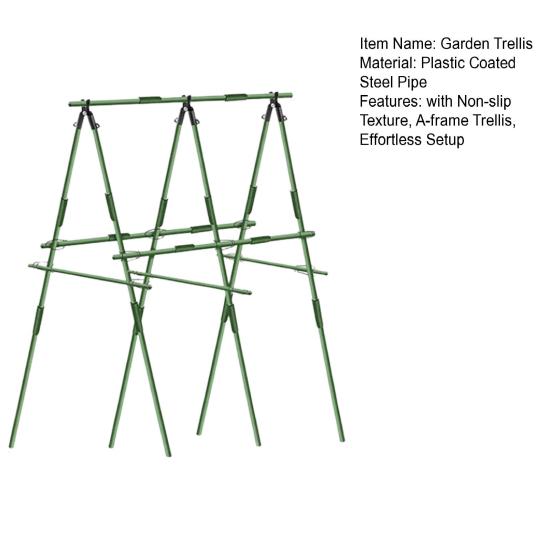 Yousheng Metal Garden Trellis for Climbing Plants A-Frame Grape Trellis with Non-Slip Texture Outdoor Plant Support Trellis