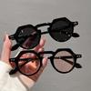 New Round Small Frame Luxury Brand Designer Sunglasses Women For Men Fashion Vintage Popular Sun Glasses Punk Rivet Shades Uv400