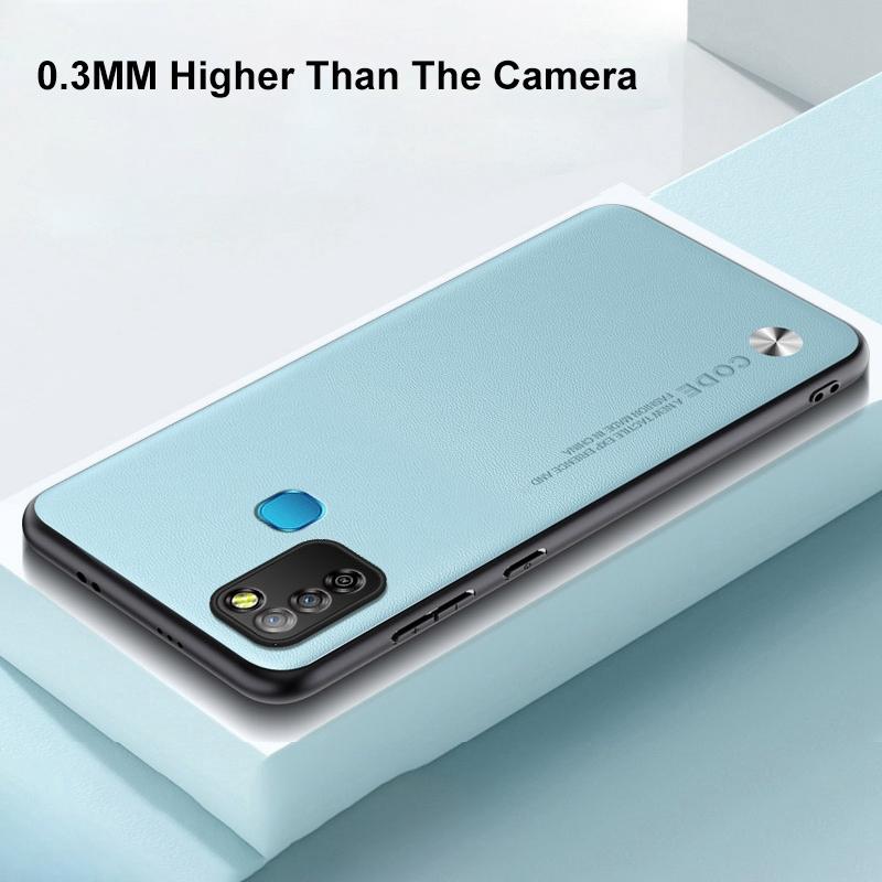Luxus PU-Leder Hülle Für Infinix Hot 10 Lite Smart 5 Mattes Cover Silikon Vollschutz Handyhülle Für Infinix Smart 5 Coque