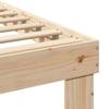 Bed Frame with Headboard Brown 180 X 200 Cm Solid Pine Wood