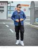 Plus Size Men's Trendy Denim Jacket - Spring & Autumn Fat Man Extra Large Denim Shirt Coat