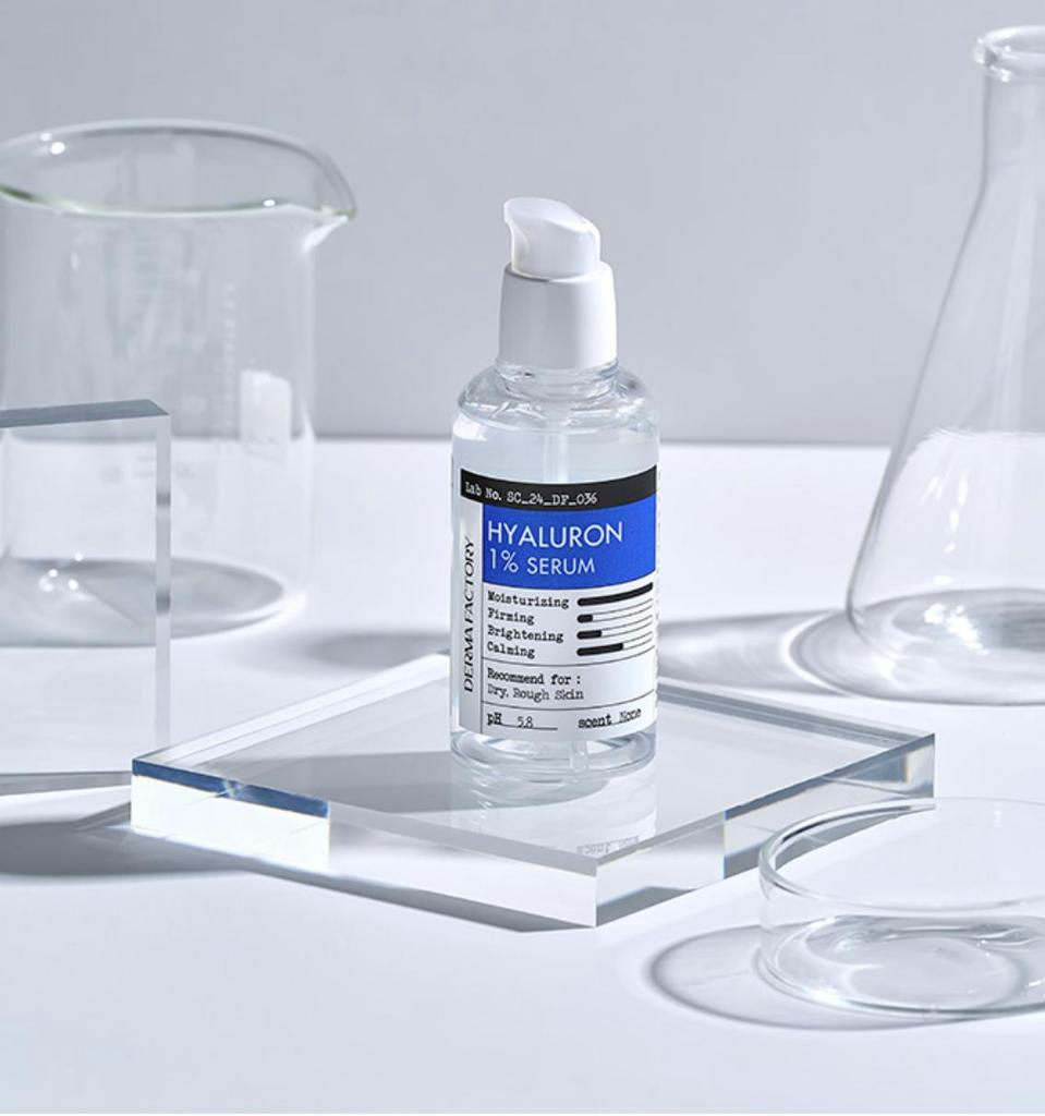 DERMA FACTORY Hyaluron 1% Serum Deep Moisture Plumping Hydration 80ml Facial Ampoule K-Beauty