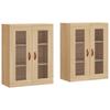 Wall Cabinets 2 Pcs Sonoma Oak Wood Based Material