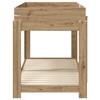 Bunk Bed for Kids Artisan Oak Finish 80 X 200 Cm Particleboard