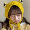 Autumn Costume Cartoon Crochet Cute Winter Frog Hat Beanie Hats Ear Protective Knitted Caps