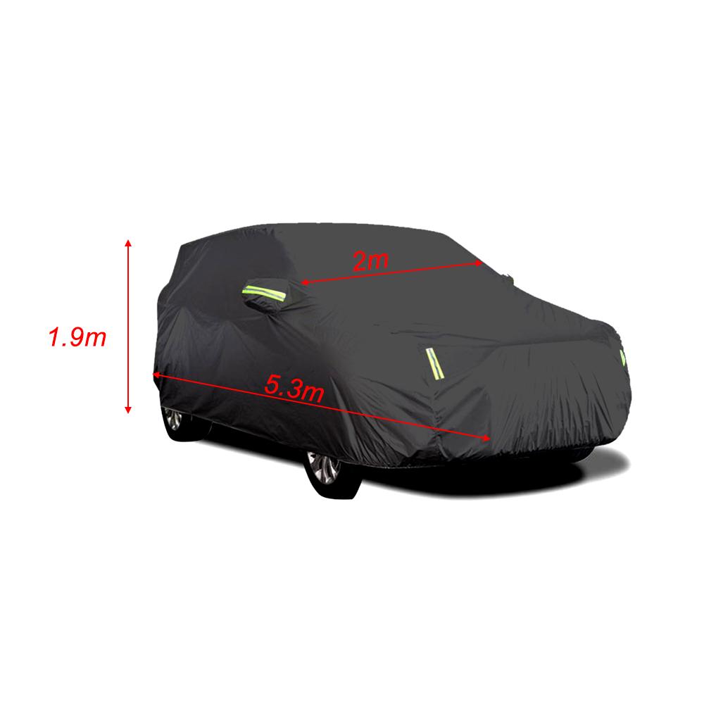 Housse de voiture complète avec bande réfléchissante, Protection solaire, anti-poussière et étanche, UV