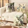Vintage Blumenkissenbezug Weicher Plüsch-Kissenbezug Doppelseitiger Dekorativer Kissenbezug Sofa Schlafzimmer Heimdekoration