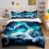 "Majestic Tiger Under Auroras" Bedding Sets Duvet Covers Pillowcases(1* Duvet Cover 2* Pillowcases Without Duvet Insert)