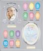 LADONNA Baby Photo Baby Frame 277 x 325 Frame, Silver, 12-Month (External Dimensions mm) MB21-140