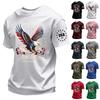 Men's Summer Crew Neck Short Sleeve T Shirt 250th Anniversary Independence Day Printed Casual Comfortable Tee for Men