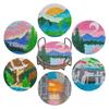 DIY Colorful Cup Mat Diamond-Painting Crafts Coaster Reusable Mug Mat For Kids Adult Home Tabletop Decor