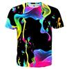 Fashion Flame Graphic T Shirts For Men New Summer Casual 3D Print Colorful Flame Hip Pop Men T-shirt Street Short Sleeve Kid Tee