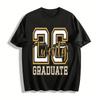 Class of 2026 Graduate Varsity Style Printed Casual Top Pure Cotton T-shirt