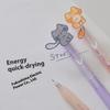 1/4Pcs Cute Wagging Tail Cat Gel Pen Cartoon Automatic Pen Black Kawaii Neutral Pen Study Stationery School Supplies Gifts