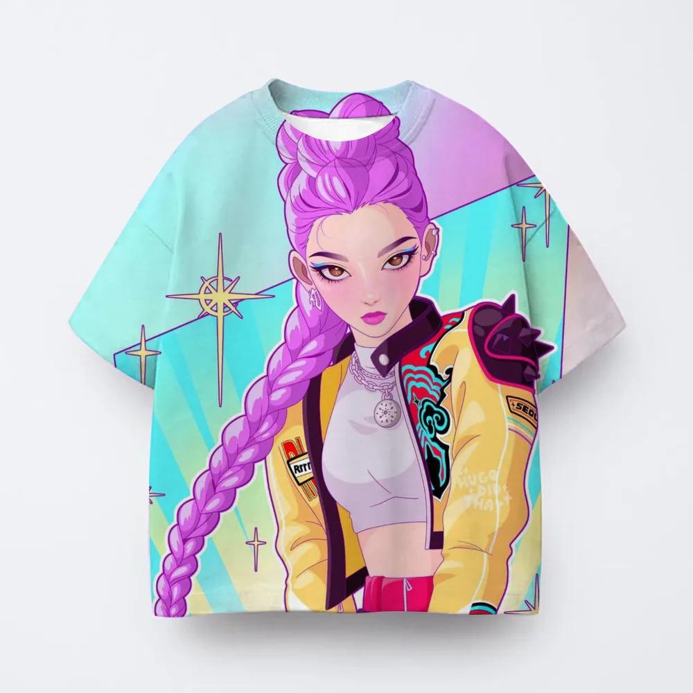 T-Shirts Mädchen Cartoon Bedrucktes Kurzarm T-Shirt Kindermode T-Shirt Freizeitkleidung Oberteil
