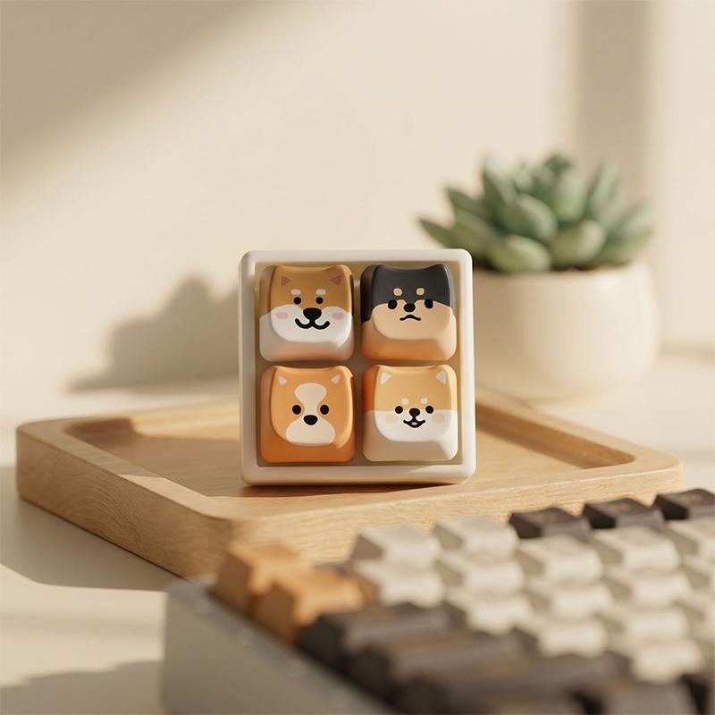 Cute Animal Keycap Keychain, Lightweight Decor For Bags And Keys, Non-Distracting Stress Reliever For Work - Animal Design