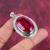 Rubelliet Hanger, 925 Sterling Zilver Hanger Edelsteen Sieraden, Handgemaakte Hanger Verbluffende Sieraden, Cadeau Voor Haar