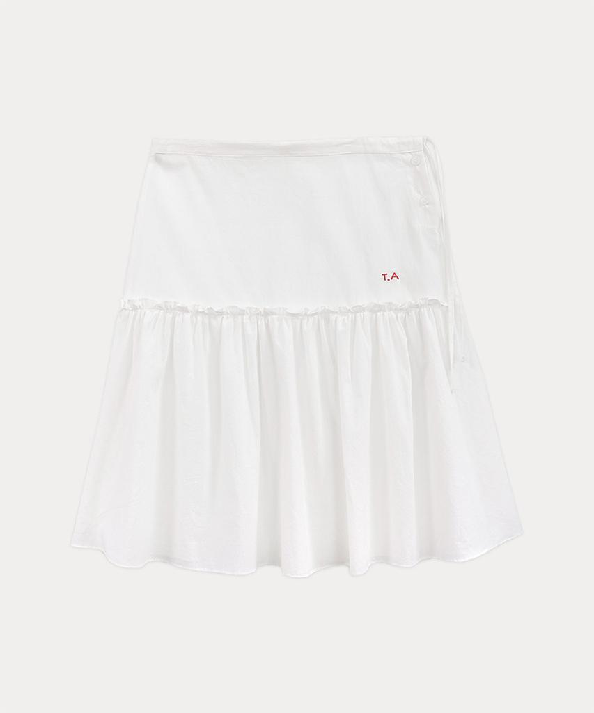Tabert Maiden Flare Midi Skirt - White