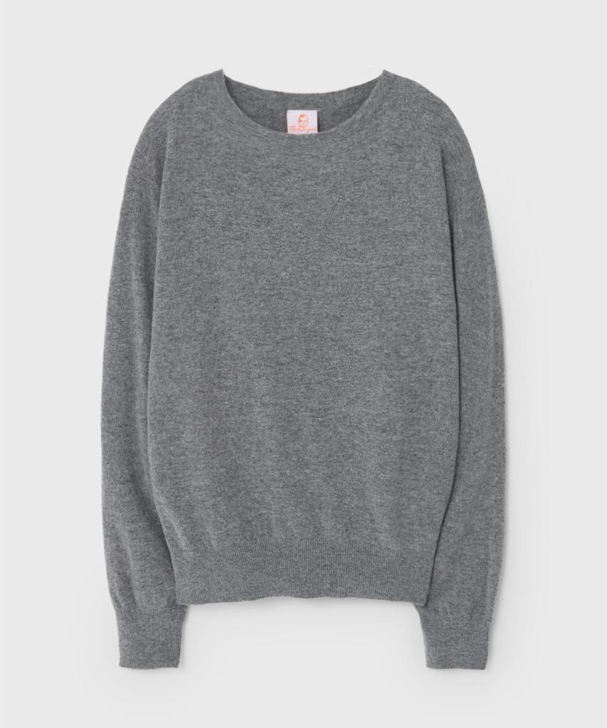 BIRTHDAYSUIT Soft Cashmere Round Knit (Grey)