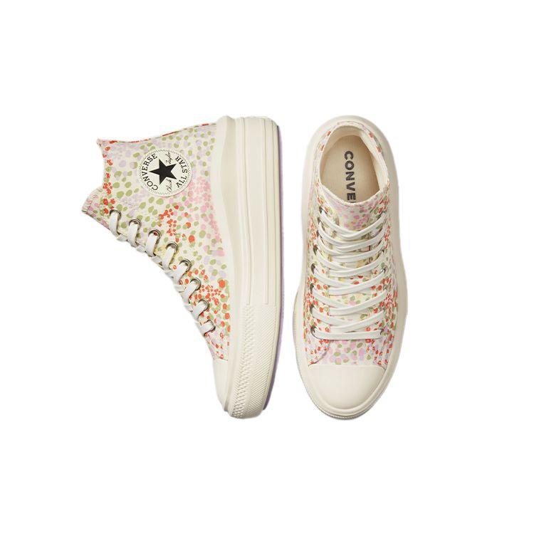 Converse Chuck Taylor All Star Move Platform High Floral Women Sneakers Cream Egret Multi A01593C